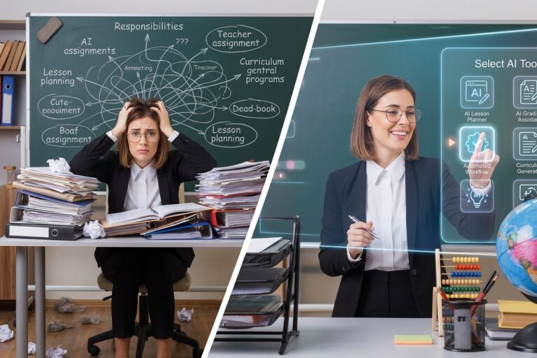 From Overwhelmed to Empowered: How smart AI tools can transform daily classroom management, streamline lesson planning, and bring the joy back to teaching.